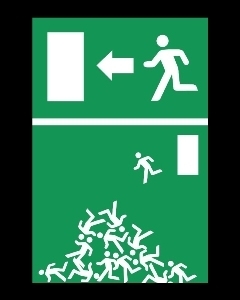 С вещами на выход